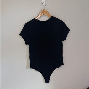 A New Day XL Black Asymmetrical Bodysuit